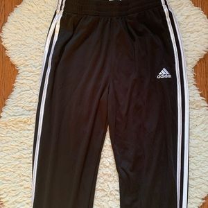 ADIDAS kids XL/ladies XS/S 3 stripe drawstring track pants